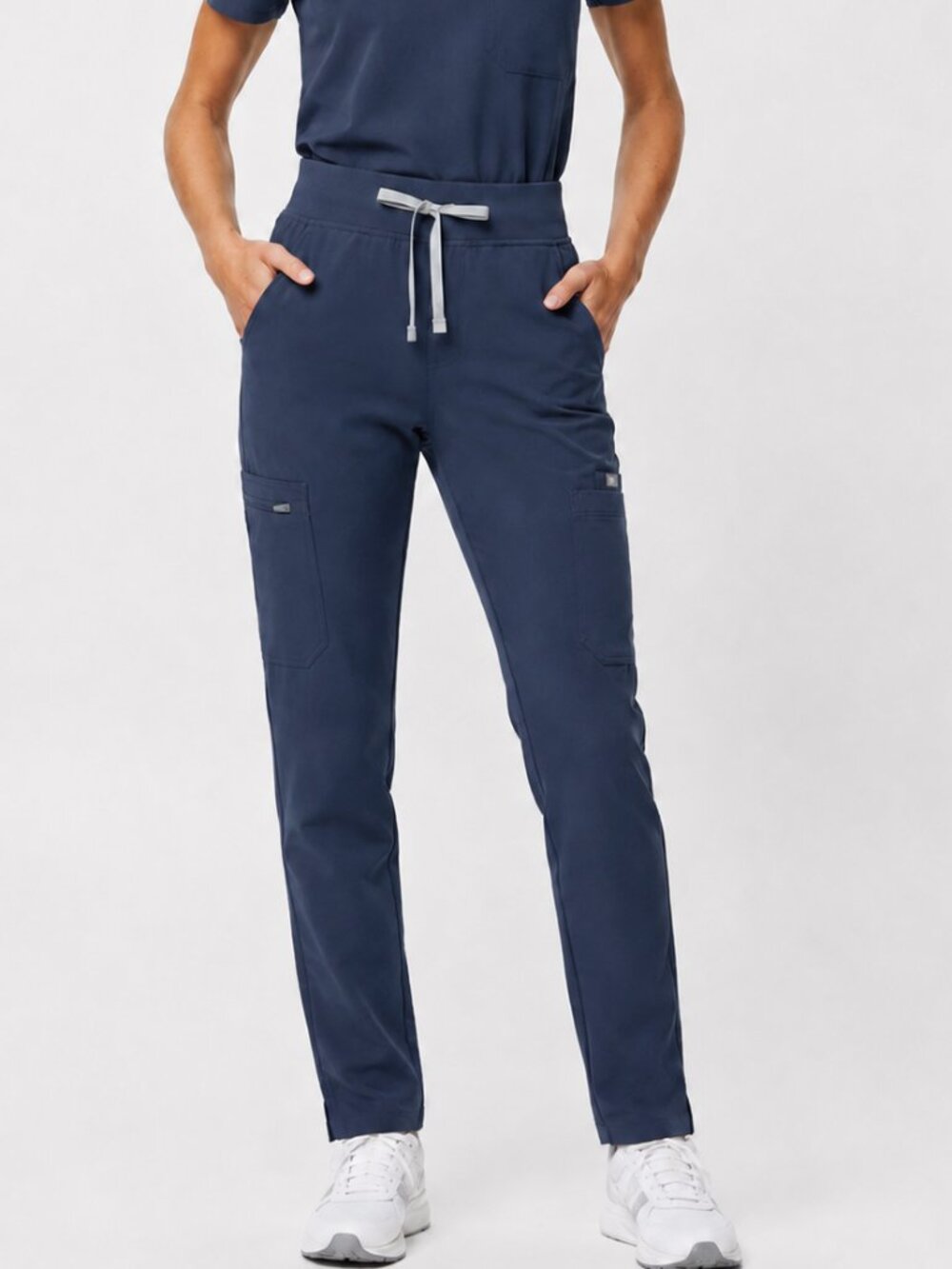 FIGS Yola High-Rise Pants SMALL Dark Harbor